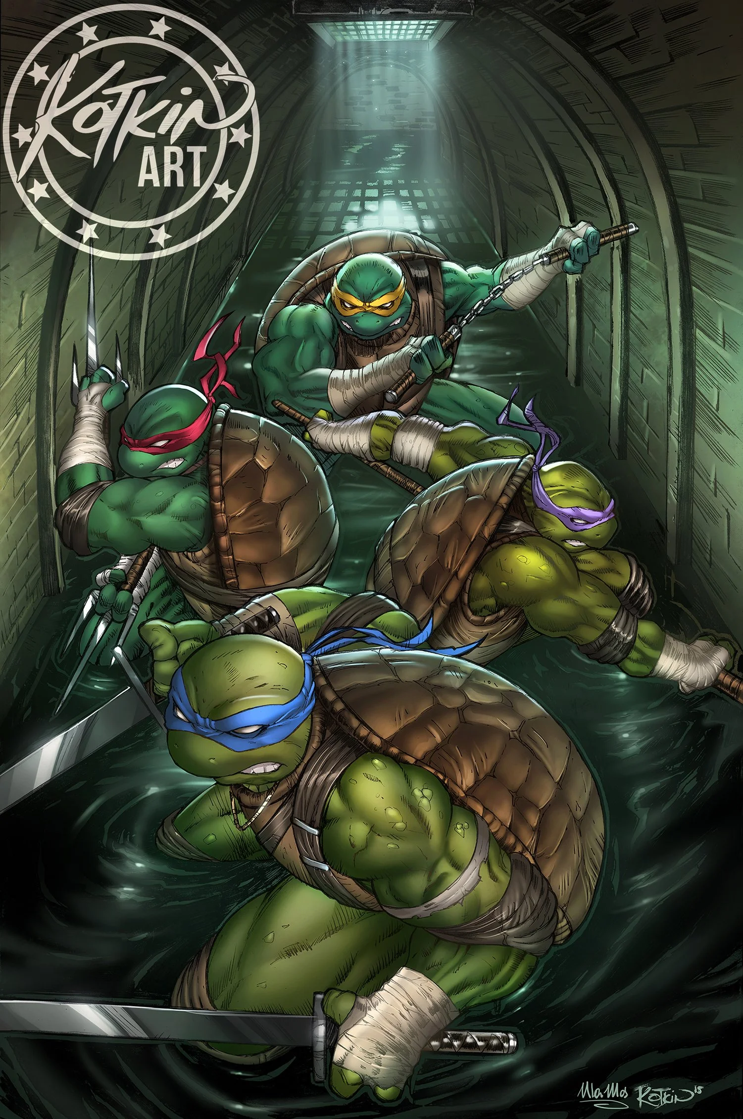TMNT SEWER - METAL CARD — Art Of Alex Kotkin